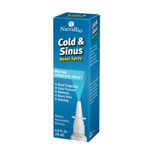 Natural Care, Cold and Sinus Nasal Spray, 0.8 Oz