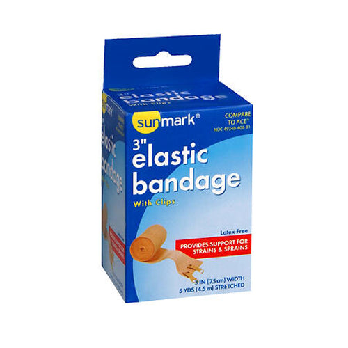 Sunmark, Sunmark Elastic Bandage With Clips 3 Inch, 1 Each