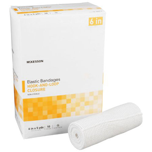 McKesson, Elastic Bandage 6 Inch X 5 Yard, Box Of 10