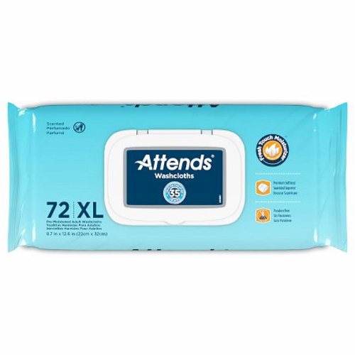 Attends, Personal Wipe Attends  Soft Pack Aloe / Vitamin E Scented 72 Count, 1 Pack