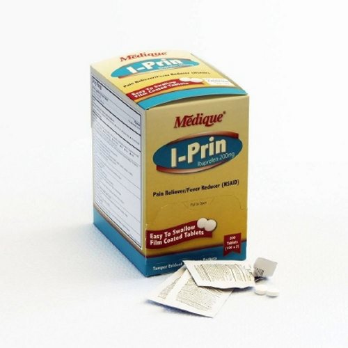 Medique, Pain Relief I-Prin 200 mg Strength Ibuprofen Unit Dose Tablet 100 per Box, Box Of 1