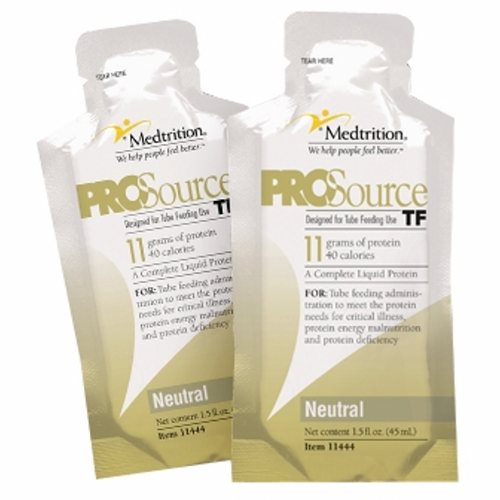 Medtrition, Tube Feeding Formula ProSource TF 45 mL Pouch Ready to Hang Unflavored Adult, Case Of 100