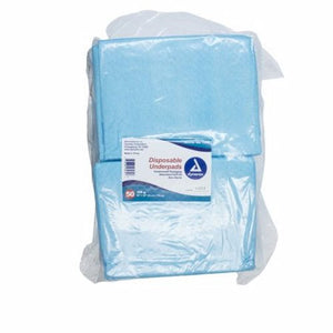 Dynarex, Underpad Dynarex  30 X 30 Inch Disposable Fluff / Polymer Heavy Absorbency, Count of 100