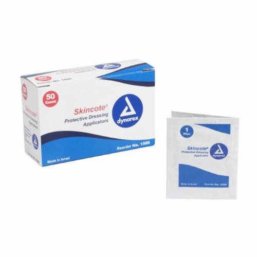 Dynarex, Skin Barrier Wipe Skincote Isopropyl Alcohol, 70% Individual Packet, Case Of 20