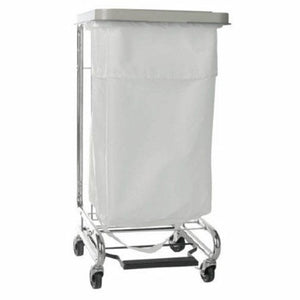 McKesson, Hamper Stand McKesson Soiled Linen Rectangular Opening 30-33 gal Foot Pedal Self-Closing Lid, Count of 1