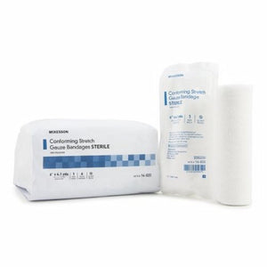 McKesson, Conforming Bandage McKesson Polyester 6 Inch X 4-1/10 Yard Roll Shape Sterile, 1 Roll