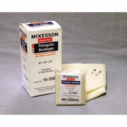 McKesson, Triangular Bandage 40 X 40 X 56 Inch, Box Of 12