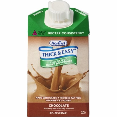 Hormel, Thickened Beverage Thick & Easy  8 oz. Container Carton Chocolate Flavor Ready to Use Nectar Consist, Count of 27