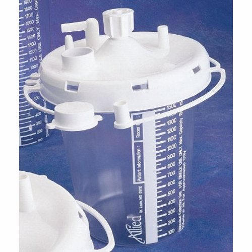 Allied Healthcare, Suction Canister 1500 mL With Lid, 1500 Ml