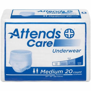 Attends, Unisex Adult Absorbent Underwear Attends  Care Pull On with Tear Away Seams Medium Disposable Modera, Case Of 4