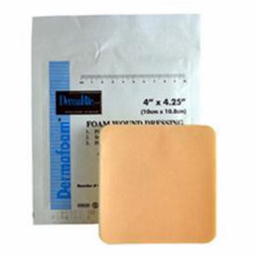 DermaRite, Foam Dressing 6X6 Inch Sterile, Box Of 10