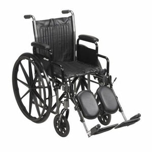 McKesson, Wheelchair McKesson Desk Length Arm Padded, Removable Arm Style Composite Wheel Black 16 Inch Seat W, Count of 1