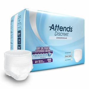 Attends, Unisex Adult Absorbent Underwear, Case Of 4