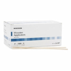 McKesson, Applicator Stick McKesson Without Tip Wood Shaft 6 Inch NonSterile 1000 per Pack, Box Of 1000