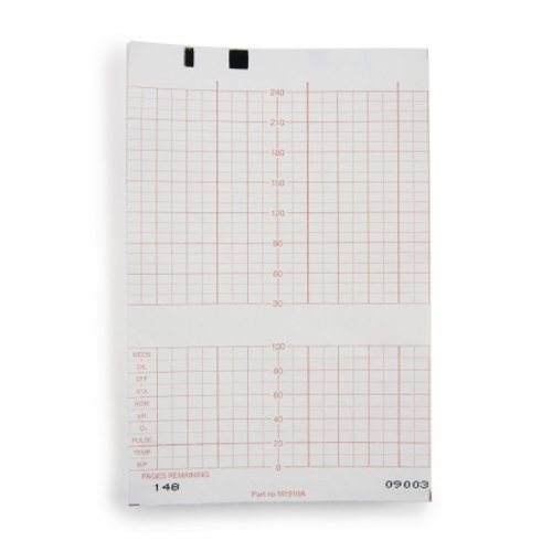 McKesson, Fetal Monitoring Paper McKesson 5.9 Inch X 49 Foot Z-Fold, Pack Of 150