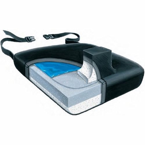 Skil-Care, Pommel Seat Cushion Skil-Care 18 W X 16 D X 3-1/2 H Inch Foam / Gel, 1 Each