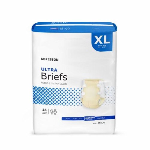 McKesson, Unisex Adult Incontinence Brief McKesson Ultra Tab Closure X-Large Disposable Heavy Absorbency, Count of 1