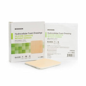 McKesson, Silicone Foam Dressing, Box Of 10