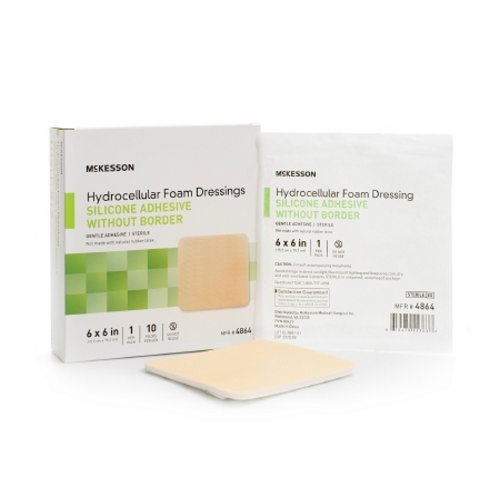 McKesson, Silicone Foam Dressing, Box Of 10