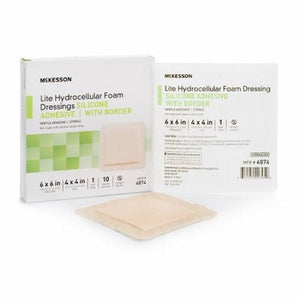 McKesson, Thin Silicone Foam Dressing, Case Of 20