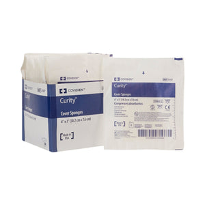 Cardinal, NonWoven Sponge Curity NonWoven Cellulose 4-Ply 3 X 4 Inch Rectangle Sterile, 1 Pack