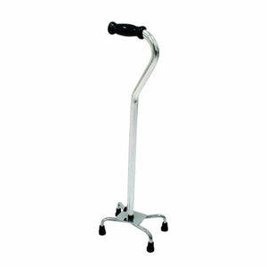 Drive Medical, Small Base Quad Cane drive Aluminum 30 to 39 Inch Height Chrome, Count of 1