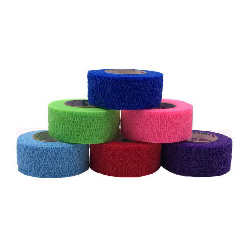 Andover Coated Products, Cohesive Bandage CoFlex  2 Inch X 5 Yard Standard Compression Pink / Blue, Count of 1