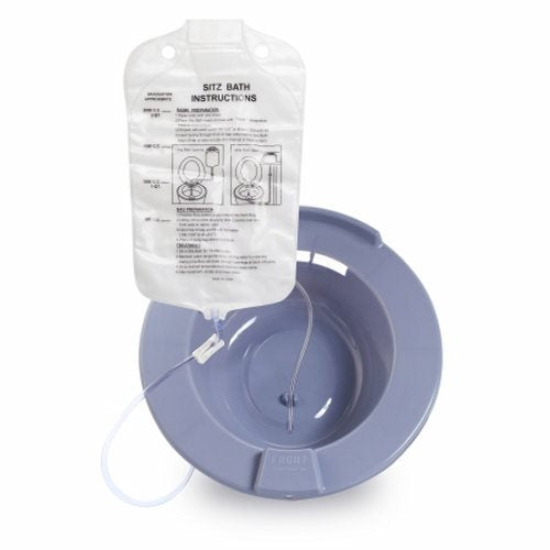 McKesson, Sitz Bath McKesson Round Gray Plastic 2000 mL Bag Graduated, 500 mL Increments up to 2000 mL, Count of 1