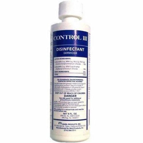 Maril Products, Surface Disinfectant Cleaner Control III  Ammoniated Liquid Concentrate 8 oz. NonSterile Bottle Mild, 8 Oz