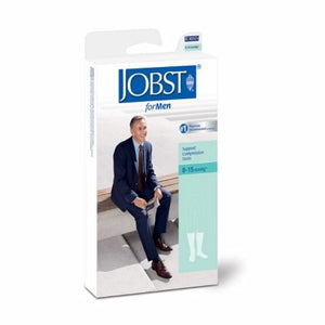 Bsn-Jobst, Compression Socks JOBST  for Men Knee High X-Large White Closed Toe, Count of 1