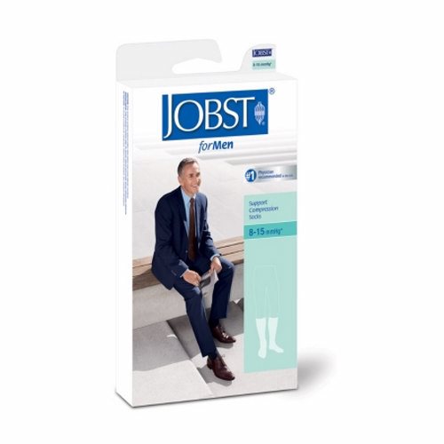 Bsn-Jobst, Compression Socks JOBST  for Men Knee High X-Large White Closed Toe, 1 Pair