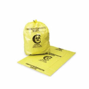 McKesson, Chemo Waste Bag McKesson 30 - 33 gal. Yellow 31 X 41 Inch, Count of 100