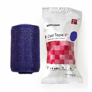 McKesson, Cast Tape McKesson 3 Inch X 12 Foot Fiberglass Purple, Box Of 10