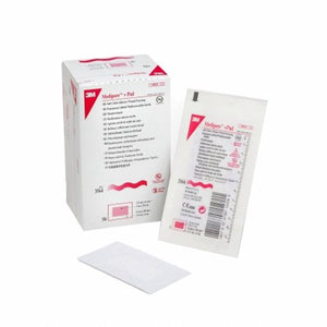 3M, Adhesive Dressing 3M Medipore 2-3/8 X 4 Inch Soft Cloth Rectangle White Sterile, Case Of 4