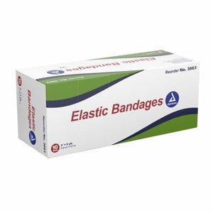 Dynarex, Elastic Bandage Dynarex  3 Inch X 4-1/2 Yard Standard Compression Clip Detached Closure Tan NonSteri, Count of 50