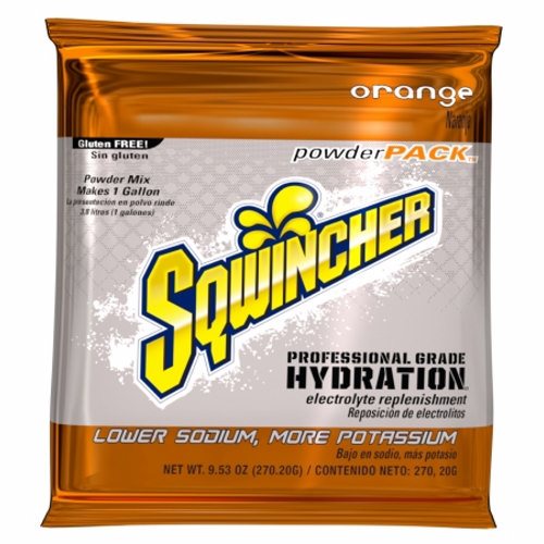 Kent Precision Foods, Electrolyte Replenishment Drink Mix Sqwincher  Powder Pack  Orange Flavor 9.53 oz., 9.53 Oz, Box Of 20