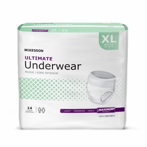 McKesson, Unisex Adult Absorbent Underwear, Count of 12