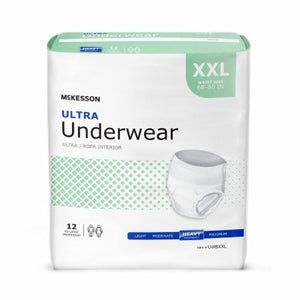 McKesson, Unisex Adult Absorbent Underwear, Count of 4