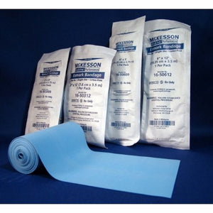 McKesson, Esmark Compression Bandage McKesson 4 Inch X 3 Yard Standard Compression Self-adherent Closure Blue, Count of 1