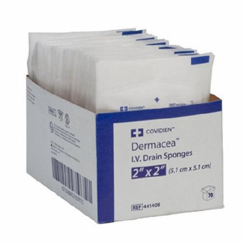 Cardinal, IV Dressing Dermacea 2 X 2 Inch Square, Box Of 35