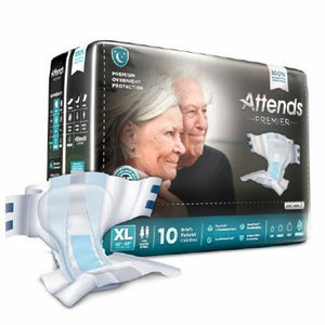 Attends, Unisex Adult Incontinence Brief Attends Premier X-Large, Case Of 4