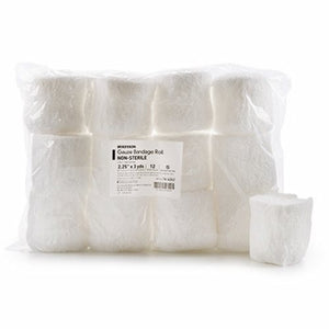 McKesson, Fluff Bandage Roll McKesson Gauze 6-Ply 2-1/2 Inch X 3 Yard Roll Shape NonSterile, Count of 96