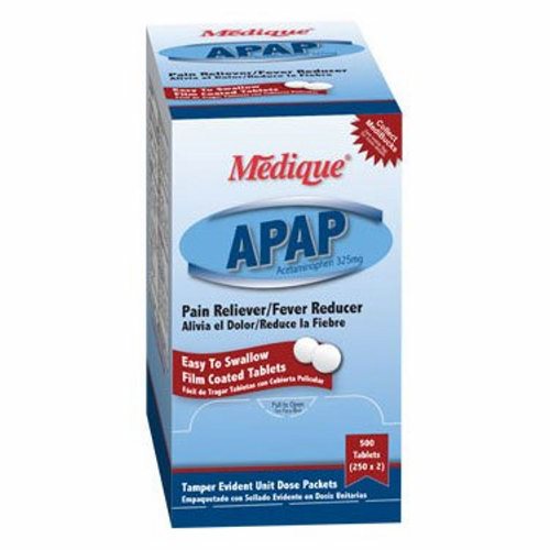 Medique, Pain Relief Medique  325 mg Strength Acetaminophen Tablet 250 per Box, Box Of 1