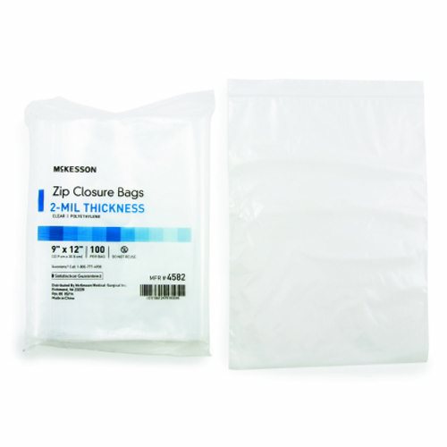 McKesson, Zip Closure Bag McKesson 9 X 12 Inch Polyethylene Clear, Box Of 10