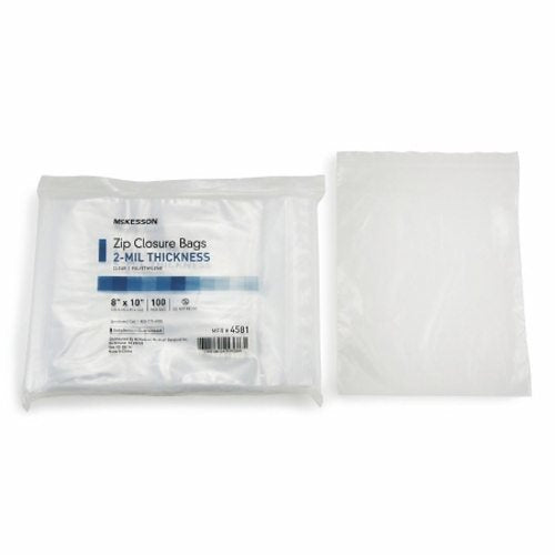 McKesson, Zip Closure Bag McKesson 8 X 10 Inch Polyethylene Clear, Case Of 3