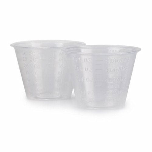 McKesson, Graduated Medicine Cup McKesson 1 oz. Clear Plastic Disposable, Count of 100