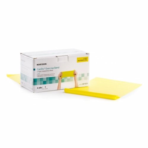 McKesson, Exercise Resistance Band McKesson Yellow 6 Yard X-Light Resistance, 5 Inch x 6 Yard