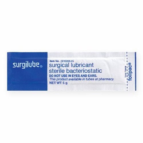 Surgilube, Lubricating Jelly Surgilube  5 Gram Individual Packet Sterile, 5 Grams, Box Of 144