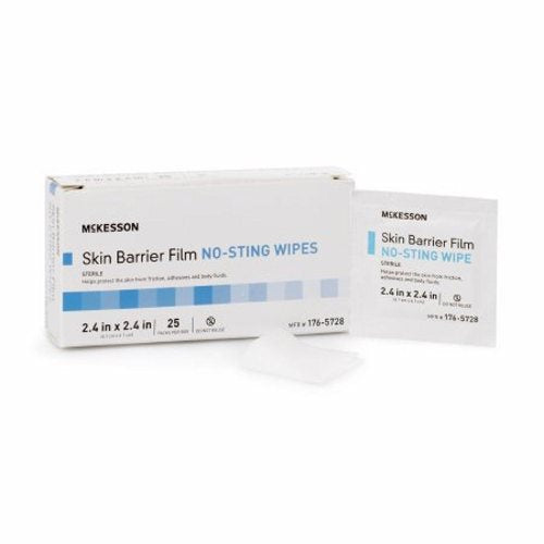 McKesson, Skin Barrier Wipe McKesson Individual Packet 2 - 2/5 X 2 - 2/5 Inch Sterile, Case Of 2500