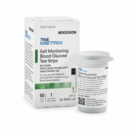 McKesson, Blood Glucose Test Strips, Box Of 50